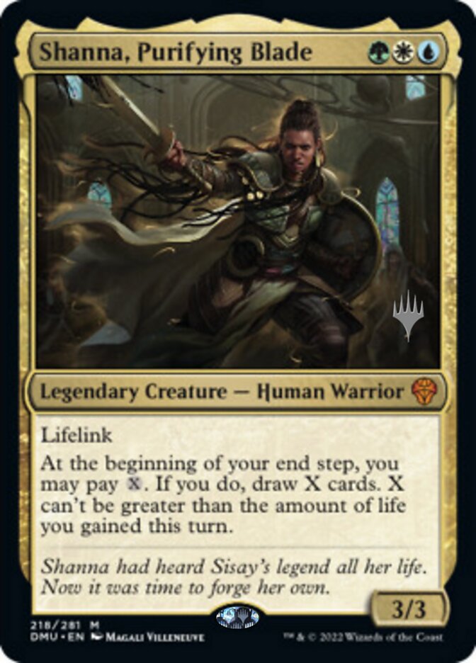 Shanna, Purifying Blade (Promo Pack) [Dominaria United Promos] | Good Games Cannington