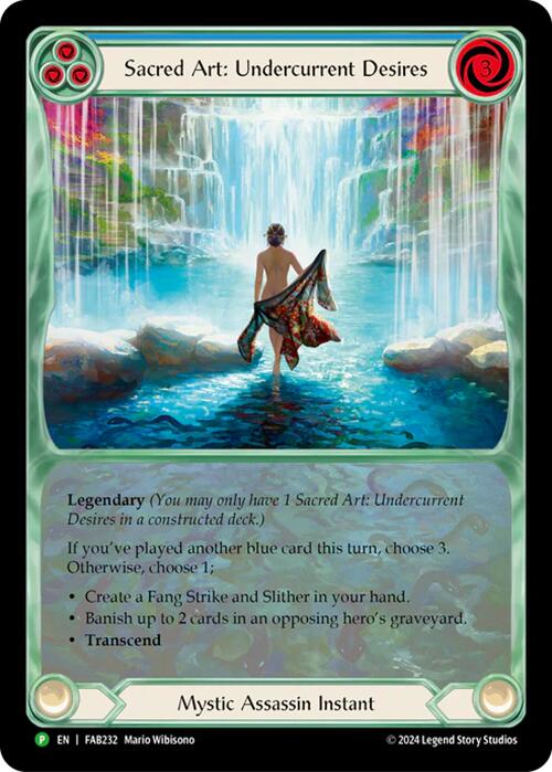 Sacred Art: Undercurrent Desires [FAB232] (Promo)  Rainbow Foil | Good Games Cannington