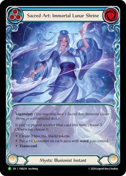 Sacred Art: Immortal Lunar Shrine [FAB234] (Promo)  Rainbow Foil | Good Games Cannington