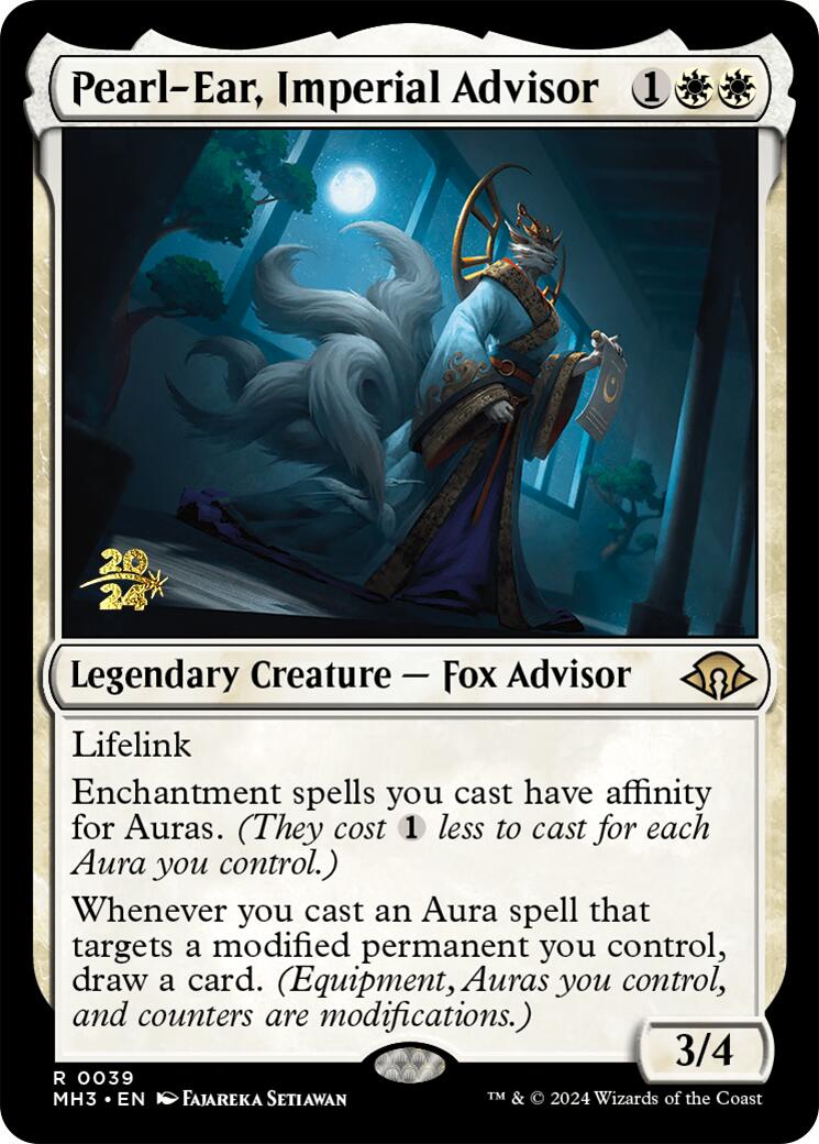 Pearl-Ear, Imperial Advisor [Modern Horizons 3 Prerelease Promos] | Good Games Cannington