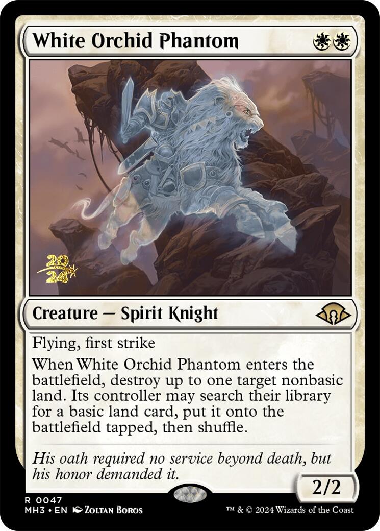White Orchid Phantom [Modern Horizons 3 Prerelease Promos] | Good Games Cannington