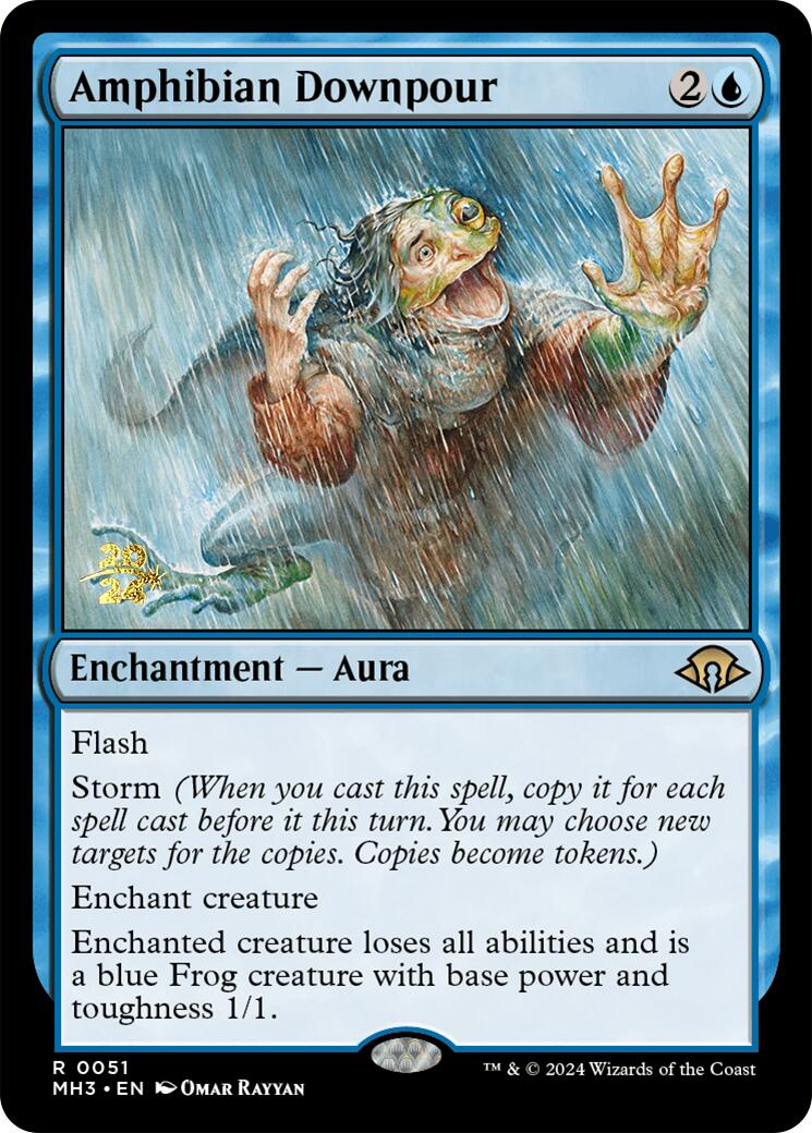 Amphibian Downpour [Modern Horizons 3 Prerelease Promos] | Good Games Cannington
