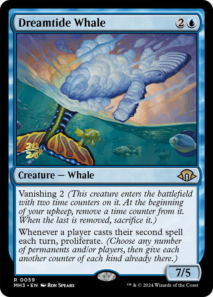 Dreamtide Whale [Modern Horizons 3 Prerelease Promos] | Good Games Cannington
