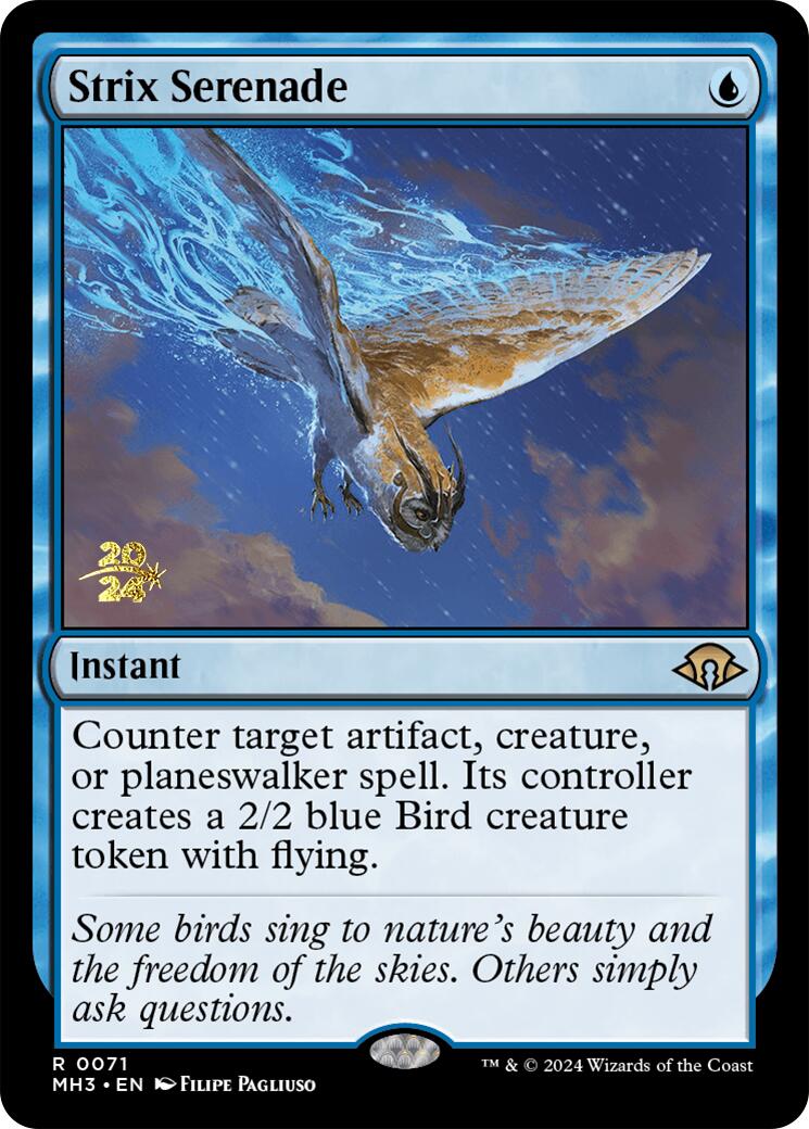 Strix Serenade [Modern Horizons 3 Prerelease Promos] | Good Games Cannington