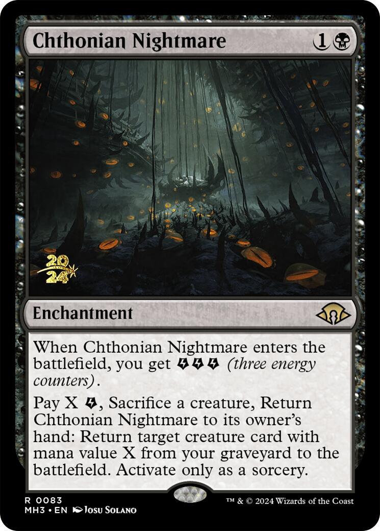 Chthonian Nightmare [Modern Horizons 3 Prerelease Promos] | Good Games Cannington