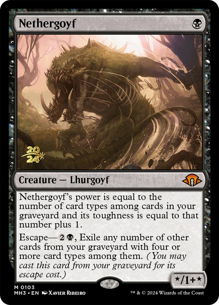 Nethergoyf [Modern Horizons 3 Prerelease Promos] | Good Games Cannington