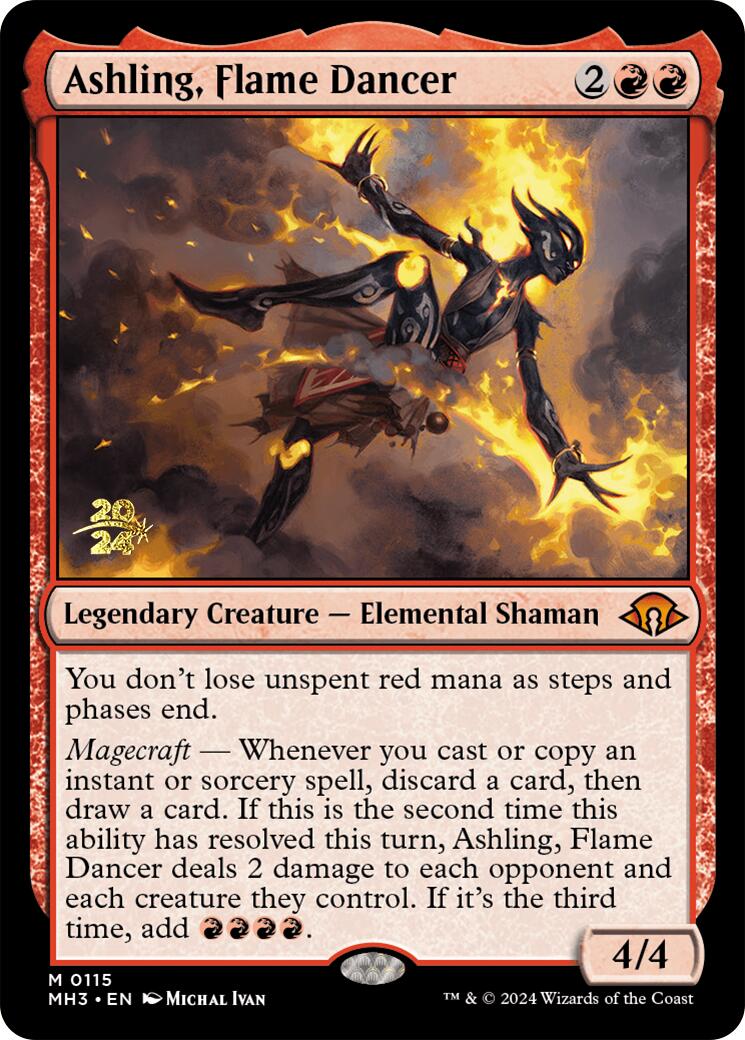 Ashling, Flame Dancer [Modern Horizons 3 Prerelease Promos] | Good Games Cannington