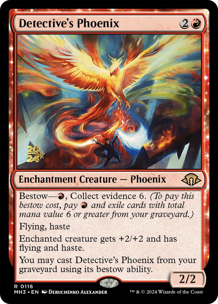 Detective's Phoenix [Modern Horizons 3 Prerelease Promos] | Good Games Cannington