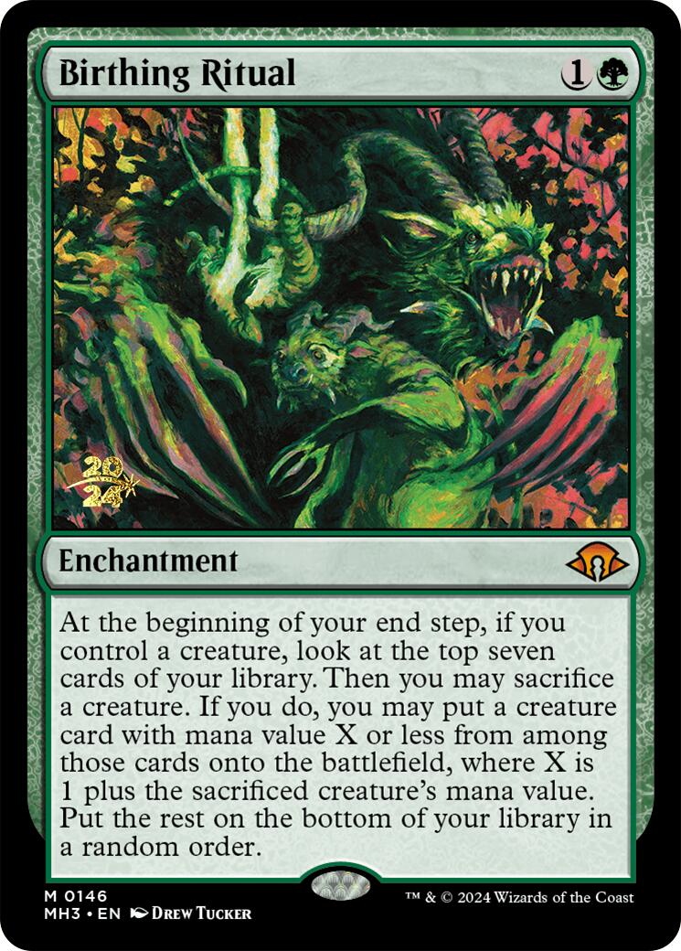 Birthing Ritual [Modern Horizons 3 Prerelease Promos] | Good Games Cannington