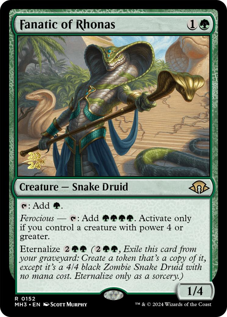 Fanatic of Rhonas [Modern Horizons 3 Prerelease Promos] | Good Games Cannington