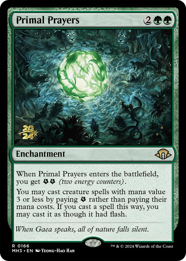 Primal Prayers [Modern Horizons 3 Prerelease Promos] | Good Games Cannington