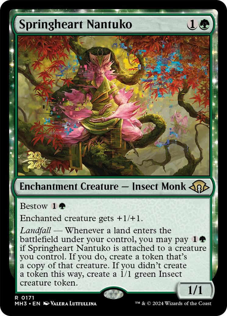 Springheart Nantuko [Modern Horizons 3 Prerelease Promos] | Good Games Cannington