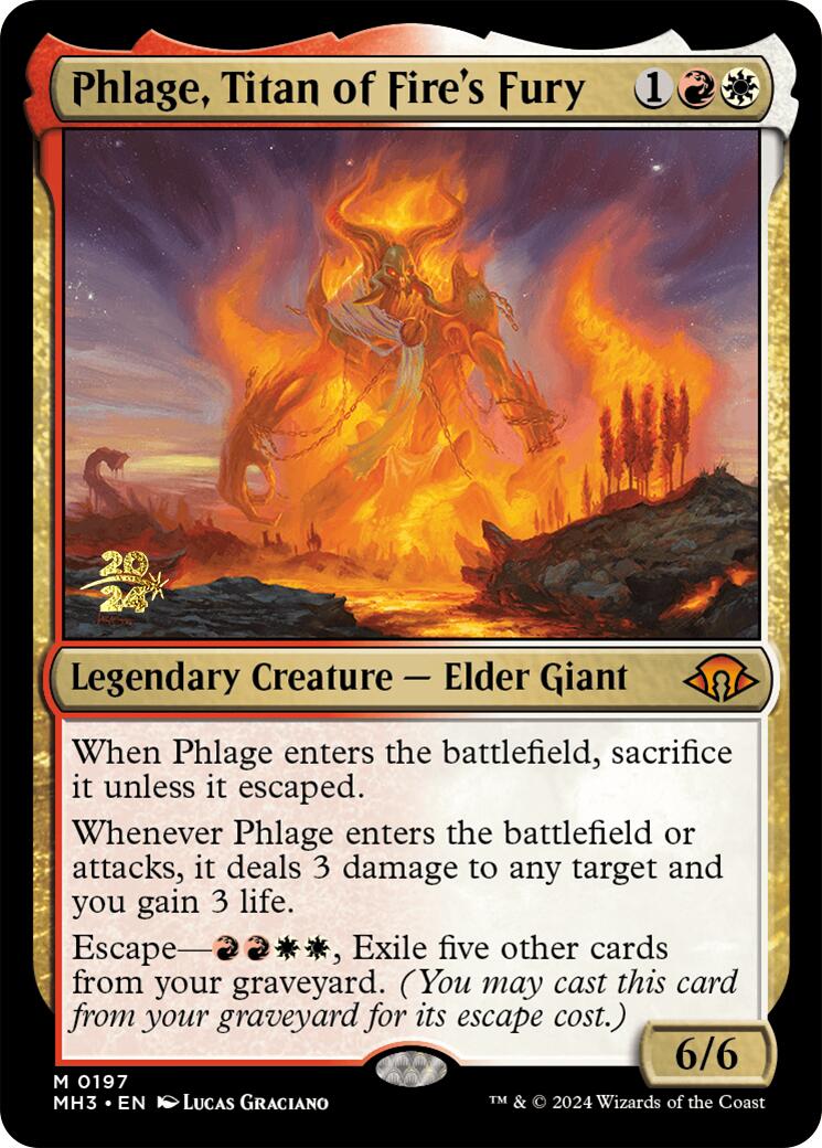 Phlage, Titan of Fire's Fury [Modern Horizons 3 Prerelease Promos] | Good Games Cannington