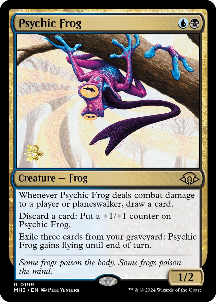 Psychic Frog [Modern Horizons 3 Prerelease Promos] | Good Games Cannington