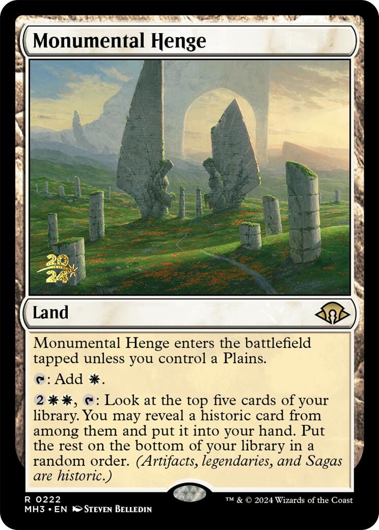 Monumental Henge [Modern Horizons 3 Prerelease Promos] | Good Games Cannington