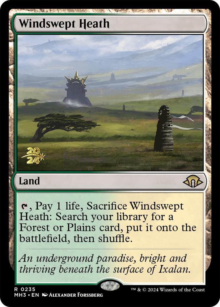Windswept Heath [Modern Horizons 3 Prerelease Promos] | Good Games Cannington