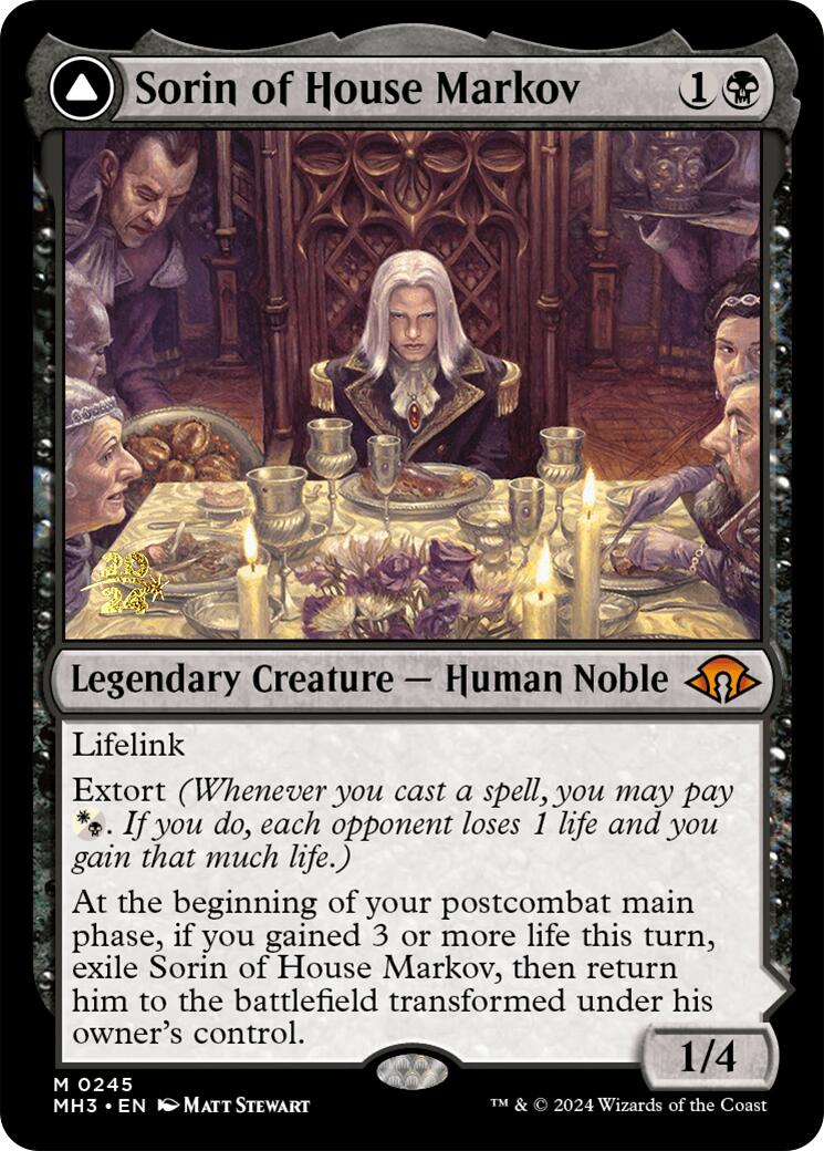 Sorin of House Markov [Modern Horizons 3 Prerelease Promos] | Good Games Cannington
