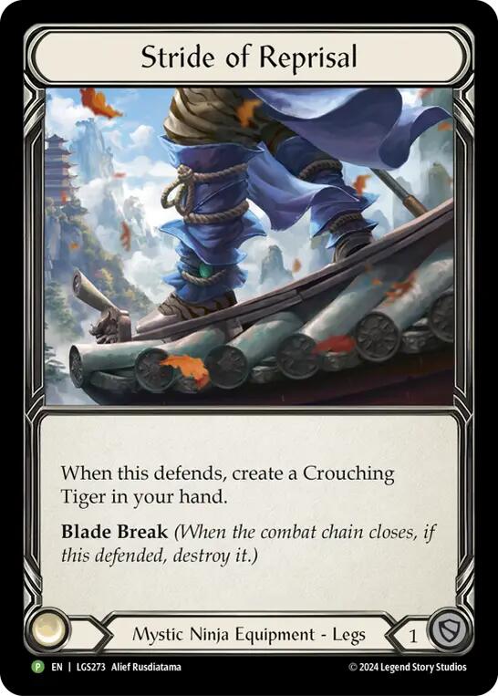 Stride of Reprisal [LGS273] (Promo)  Rainbow Foil | Good Games Cannington