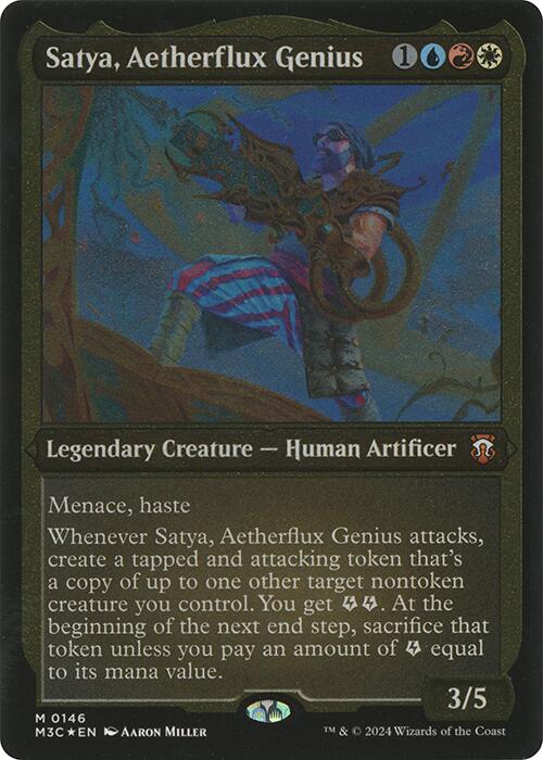 Satya, Aetherflux Genius (Display Commander) [Modern Horizons 3 Commander] | Good Games Cannington