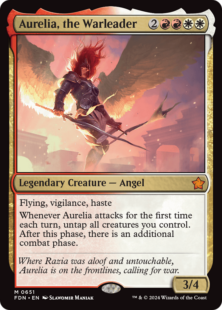 Aurelia, the Warleader [Foundations] | Good Games Cannington