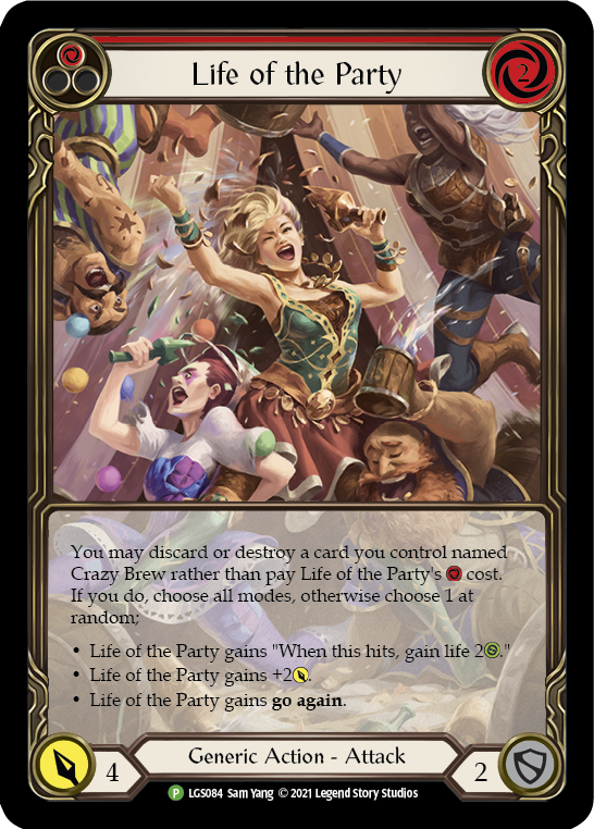 Life of the Party (Red) [LGS084] (Promo)  Rainbow Foil | Good Games Cannington