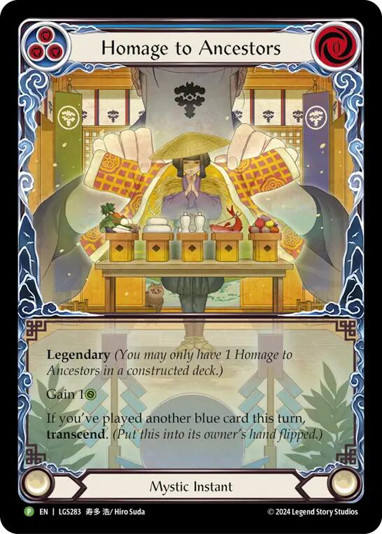 Homage to Ancestors // Inner Chi [LGS283] (Promo)  Rainbow Foil | Good Games Cannington