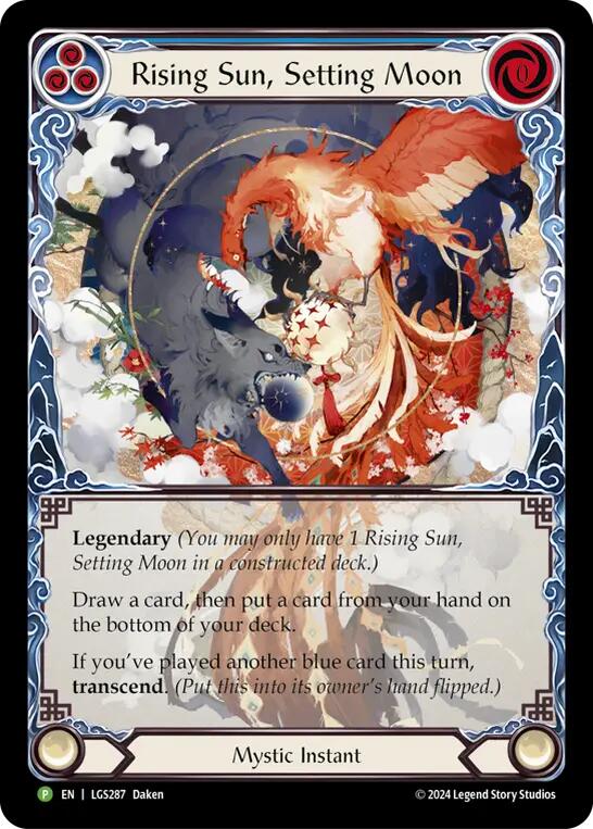 Rising Sun, Setting Moon // Inner Chi [LGS287] (Promo)  Rainbow Foil | Good Games Cannington