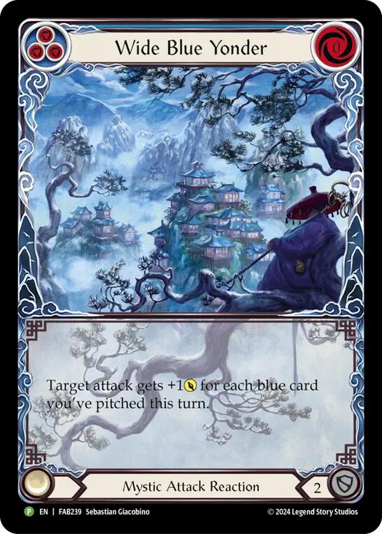 Wide Blue Yonder [FAB239] (Promo)  Rainbow Foil | Good Games Cannington
