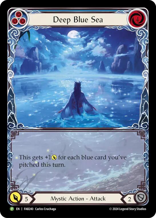 Deep Blue Sea [FAB240] (Promo)  Rainbow Foil | Good Games Cannington
