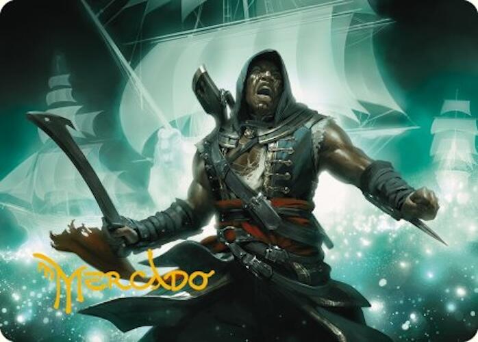 Adewale, Breaker of Chains Art Card (Gold-Stamped Signature) [Assassin's Creed Art Series] | Good Games Cannington