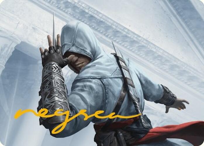 Altair Ibn-La'Ahad Art Card (Gold-Stamped Signature) [Assassin's Creed Art Series] | Good Games Cannington