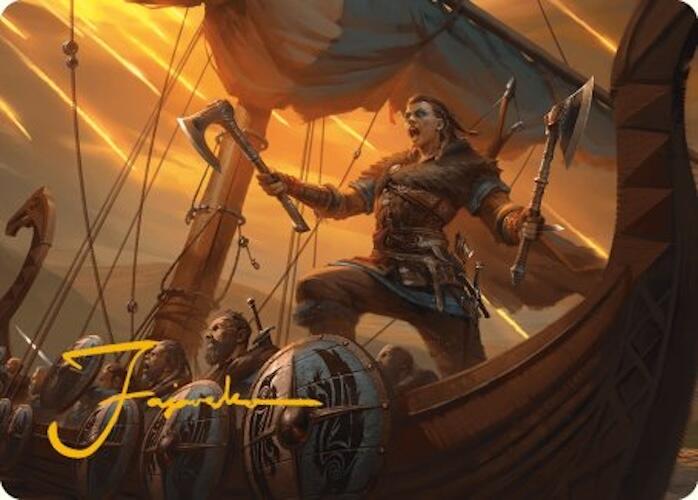 Eivor, Battle-Ready Art Card (Gold-Stamped Signature) [Assassin's Creed Art Series] | Good Games Cannington
