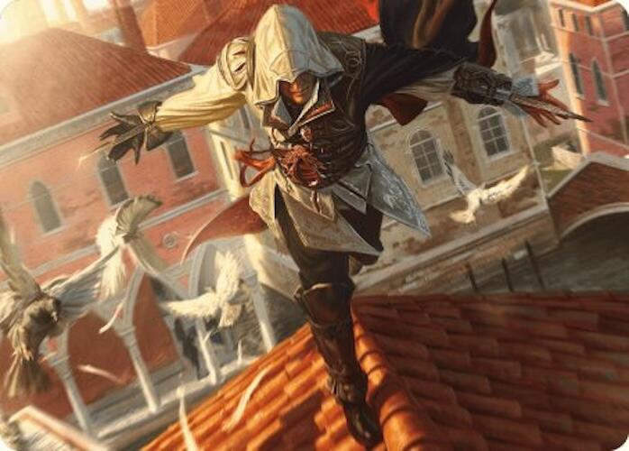 Ezio, Blade of Vengeance Art Card [Assassin's Creed Art Series] | Good Games Cannington