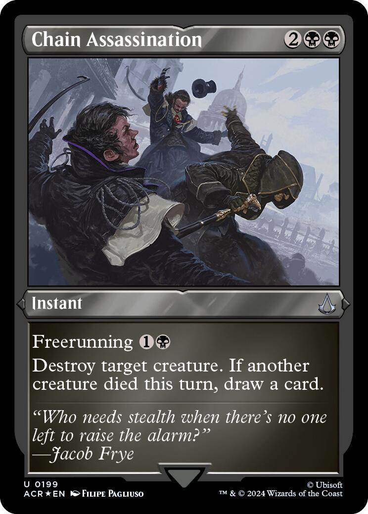 Chain Assassination (Foil Etched) [Assassin's Creed] | Good Games Cannington