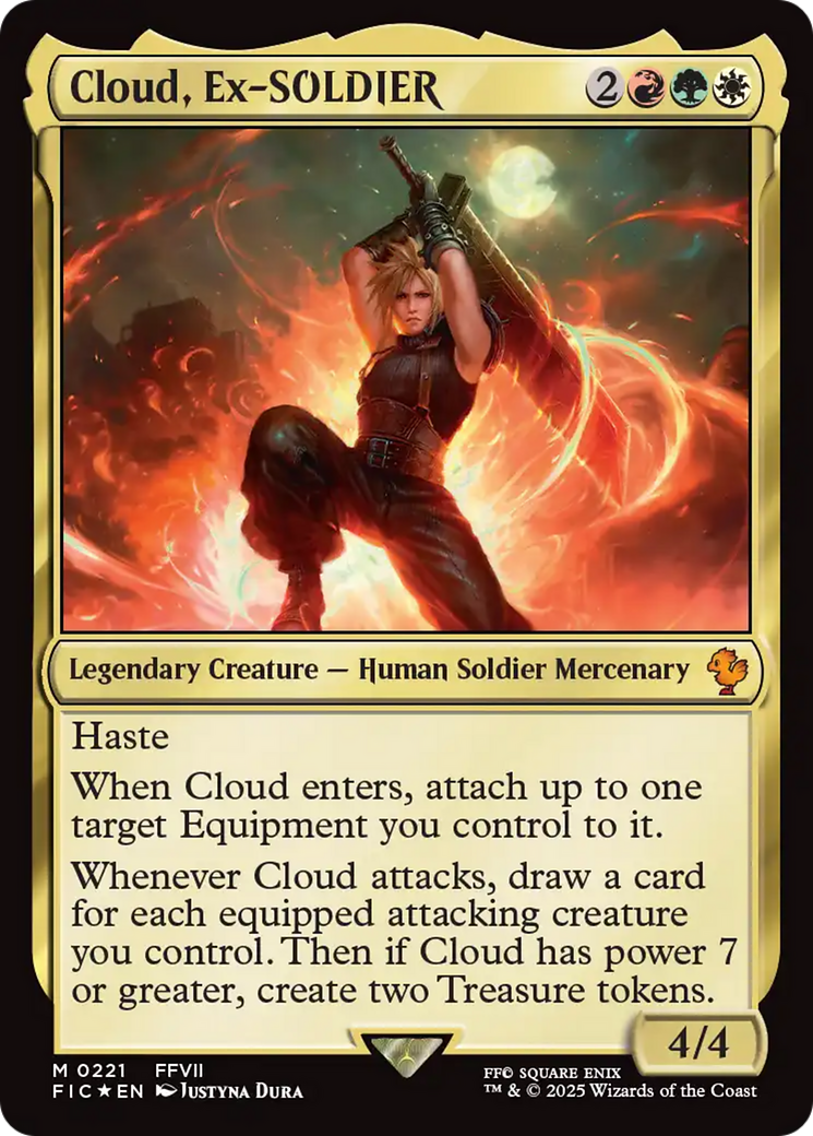Cloud, Ex-SOLDIER (Surge Foil) [FINAL FANTASY Commander] | Good Games Cannington