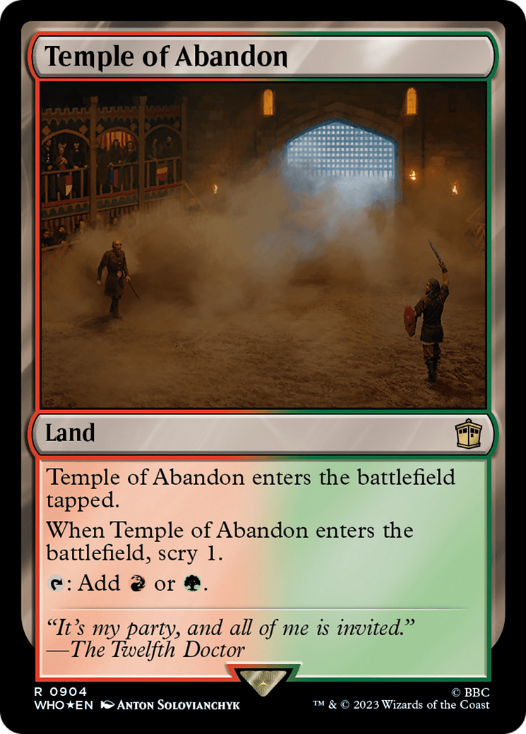 Temple of Abandon (Surge Foil) [Doctor Who] | Good Games Cannington