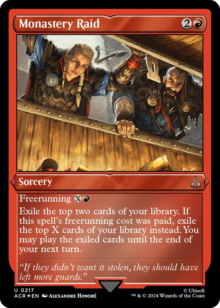 Monastery Raid (Foil Etched) [Assassin's Creed] | Good Games Cannington