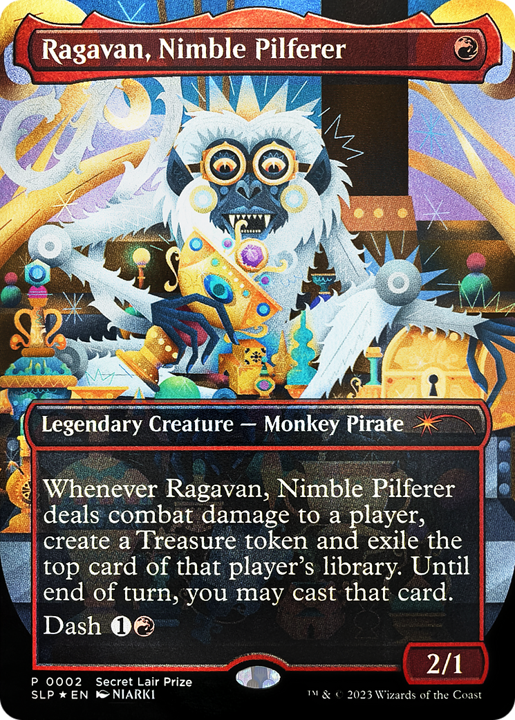 Ragavan, Nimble Pilferer (Borderless) [Secret Lair Showdown] | Good Games Cannington