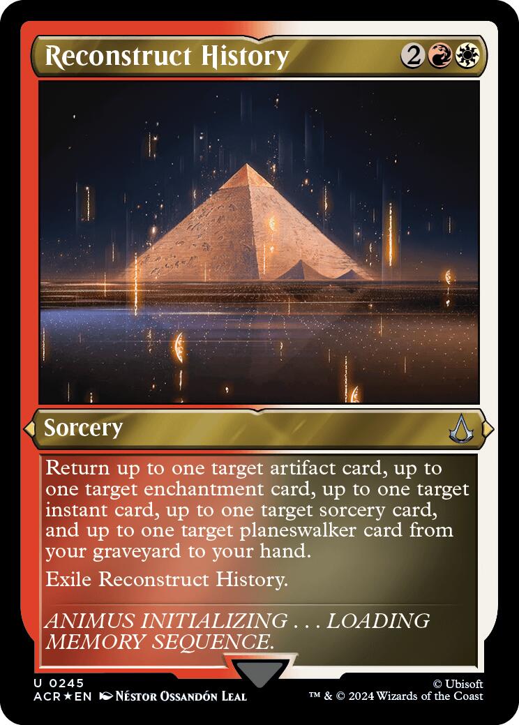 Reconstruct History (Foil Etched) [Assassin's Creed] | Good Games Cannington