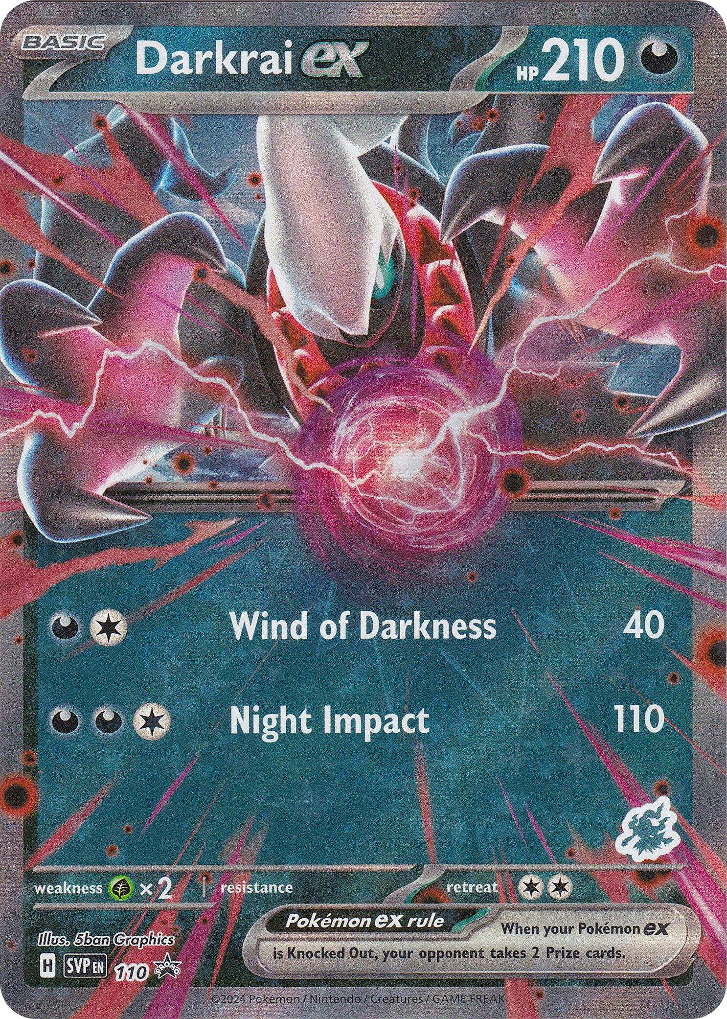 Darkrai ex (110) (Darkrai) [Battle Academy 2024] | Good Games Cannington
