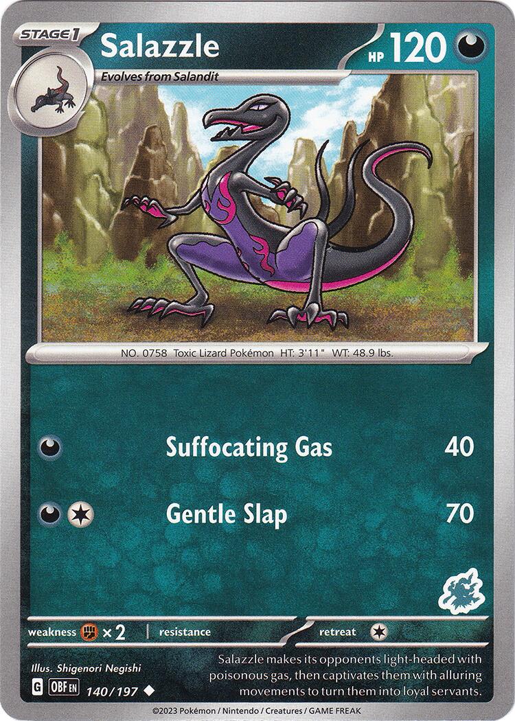 Salazzle (140/197) (Darkrai Deck) [Battle Academy 2024] | Good Games Cannington