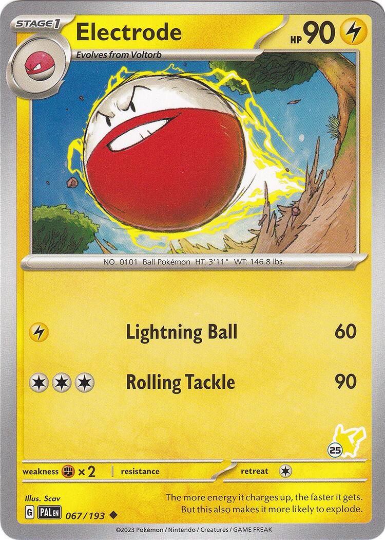 Electrode (067/193) (Pikachu Stamp #25) [Battle Academy 2024] | Good Games Cannington