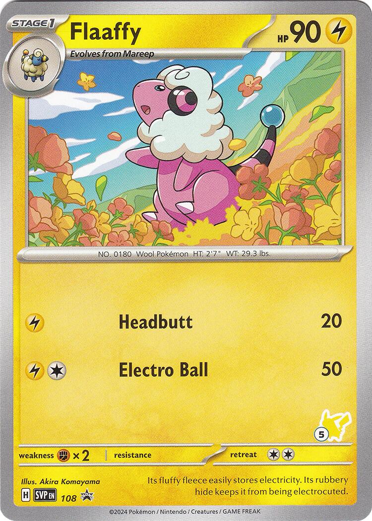 Flaaffy (108) (Pikachu Stamp #5) [Battle Academy 2024] | Good Games Cannington