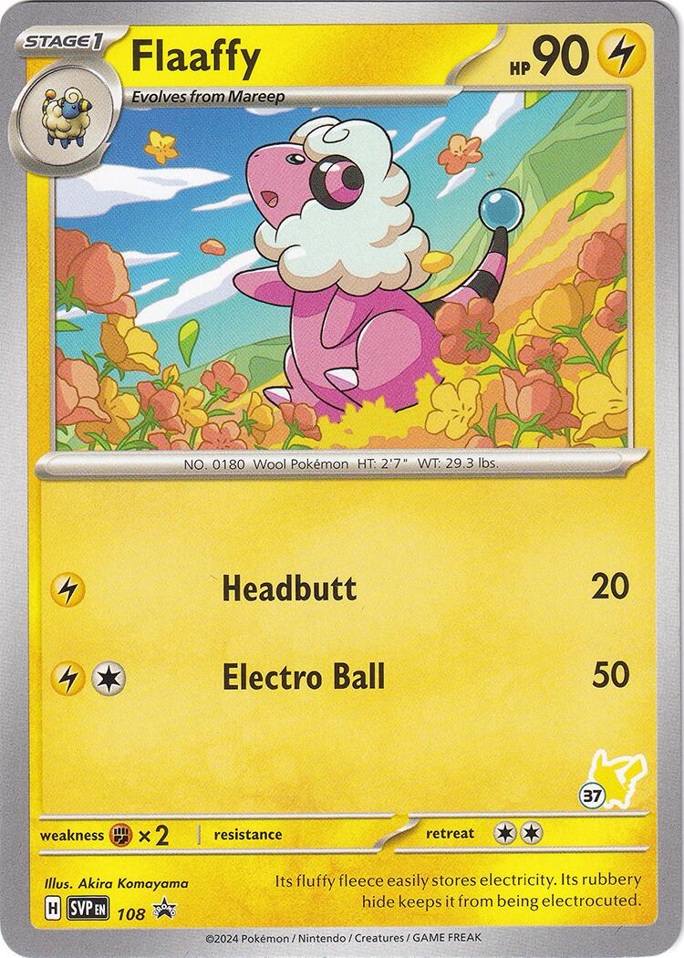 Flaaffy (108) (Pikachu Stamp #37) [Battle Academy 2024] | Good Games Cannington