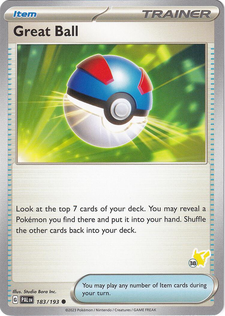 Great Ball (183/193) (Pikachu Stamp #38) [Battle Academy 2024] | Good Games Cannington