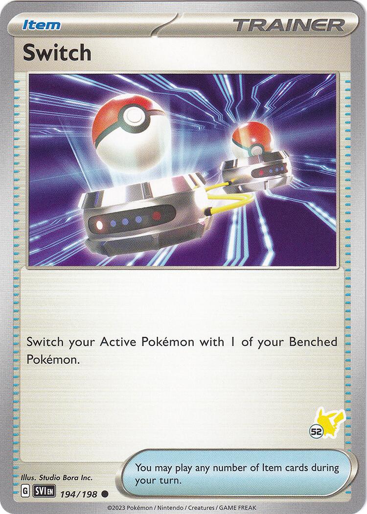 Switch (194/198) (Pikachu Stamp #52) [Battle Academy 2024] | Good Games Cannington