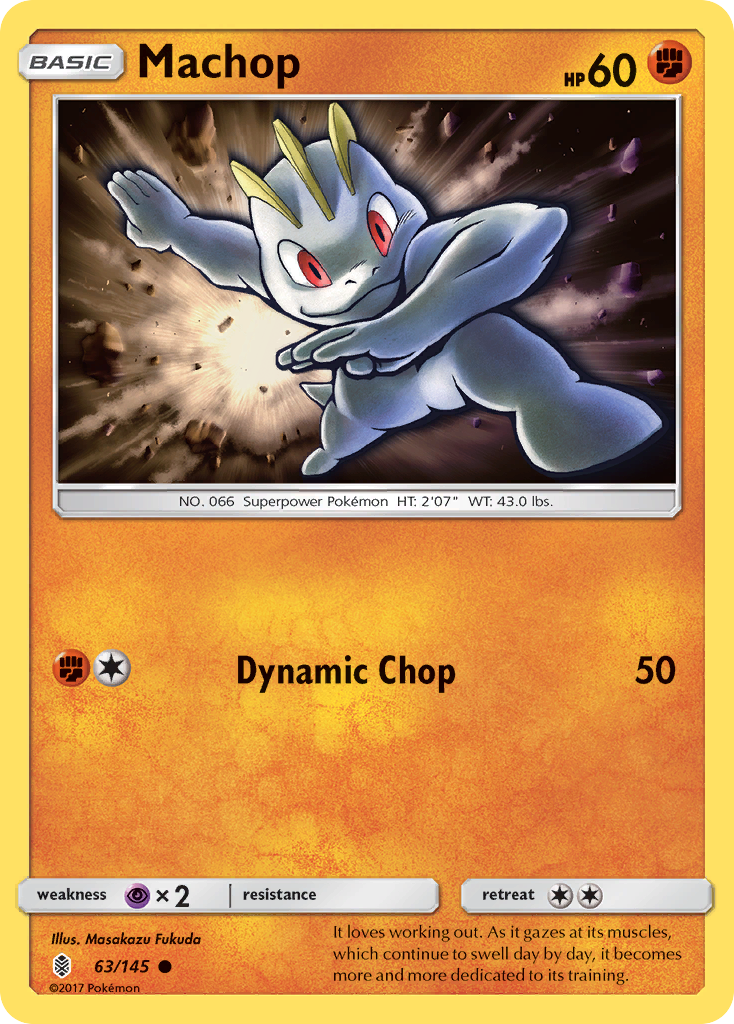 Machop (63/145) [Sun & Moon: Guardians Rising] | Good Games Cannington