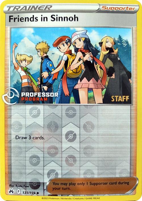 Friends in Sinnoh (131/159) (2023 Staff) [Professor Program Promos] | Good Games Cannington