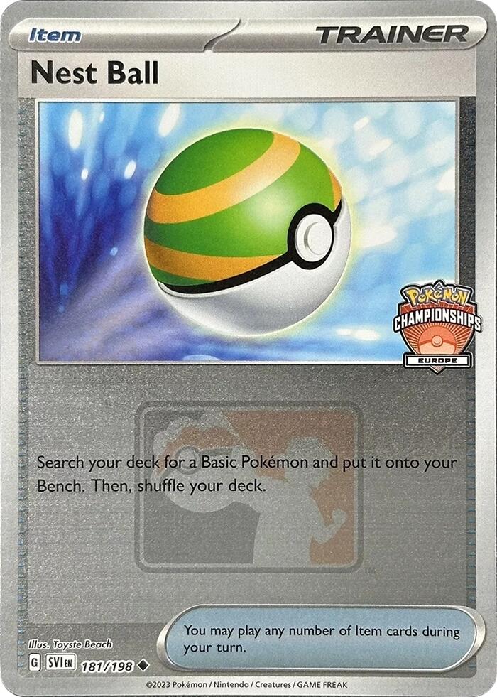 Nest Ball (181/198) (2024 Europe Championships) [League & Championship Cards] | Good Games Cannington