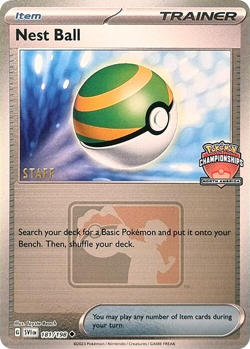 Nest Ball (181/198) (2024 North America Championships Staff) [League & Championship Cards] | Good Games Cannington